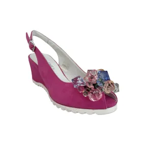 11025 Pink/Jewel Wedge Sandal