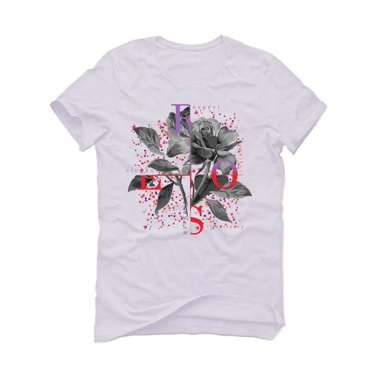 Air Jordan 5 GS Easter White T-Shirt (Roses)