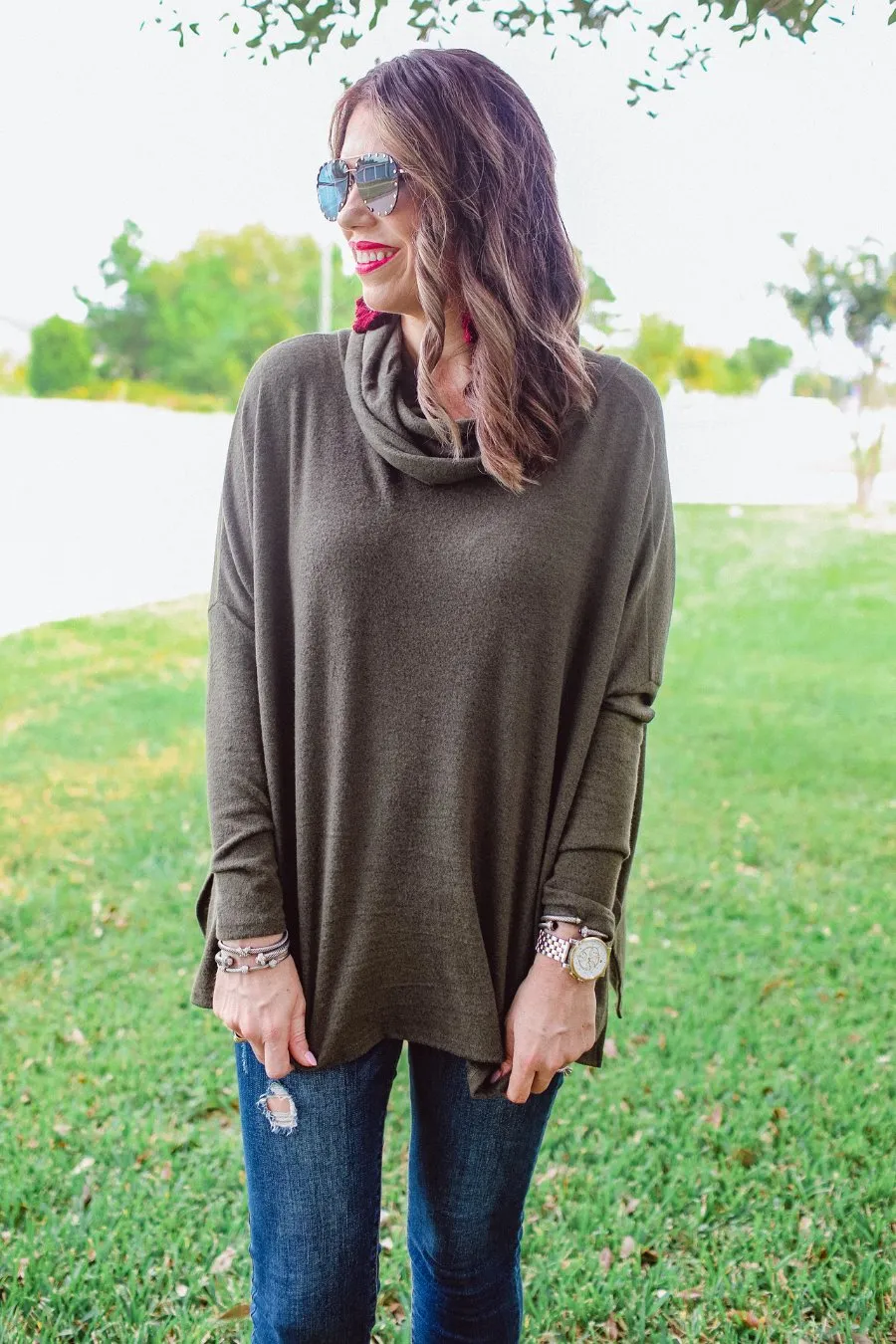 Arden Cowl Neck Tunic