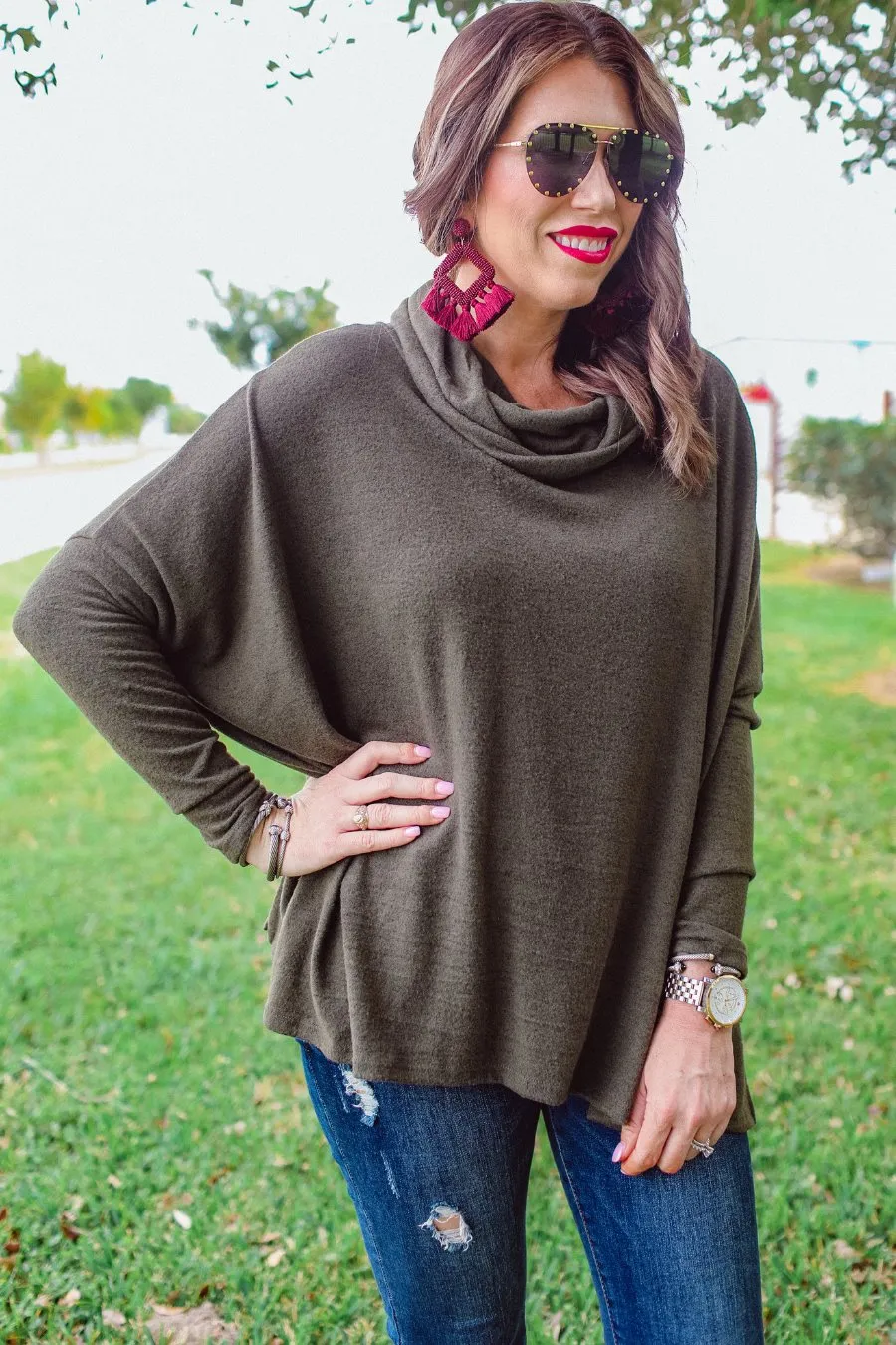 Arden Cowl Neck Tunic