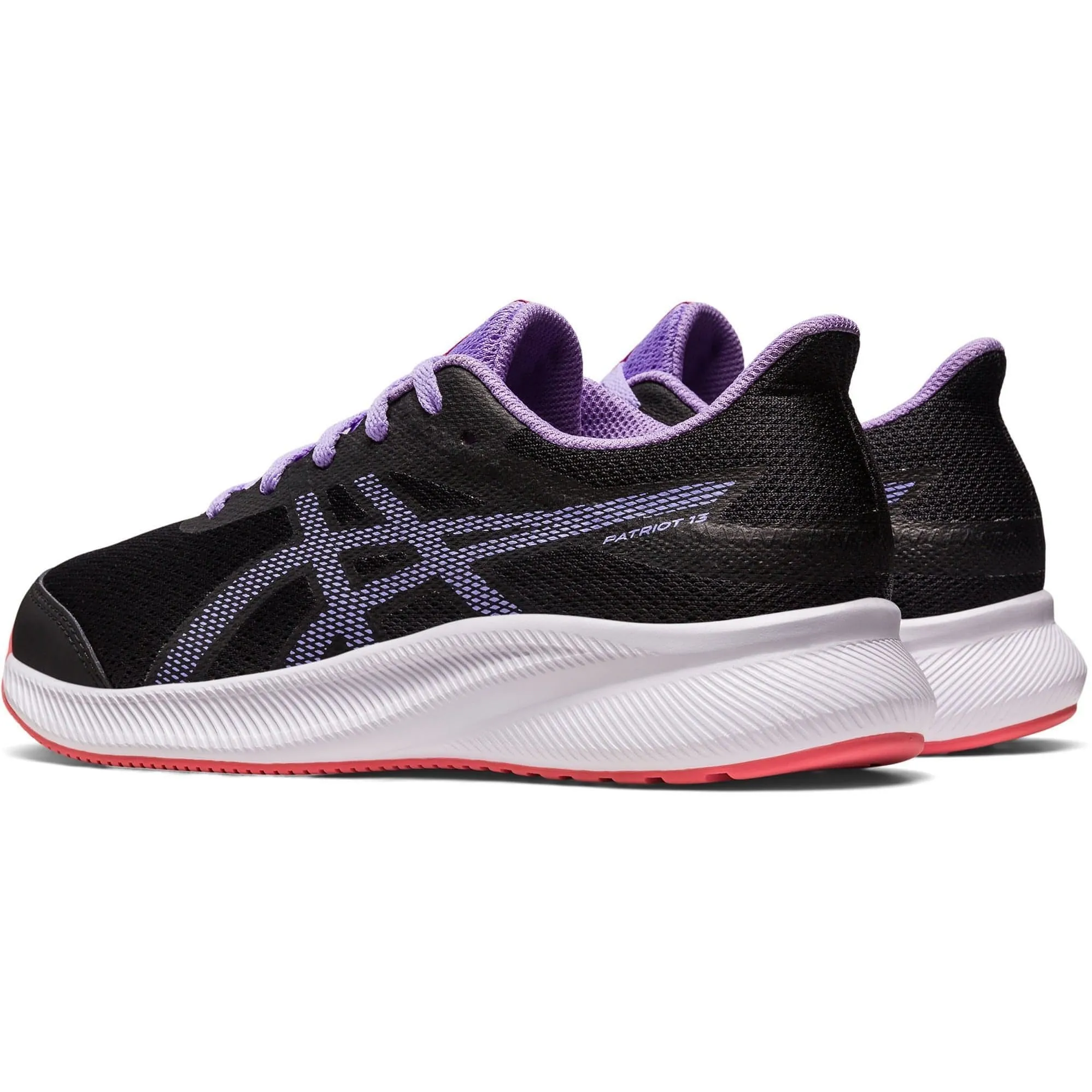 Asics Patriot 13 GS Junior Running Shoes - Black