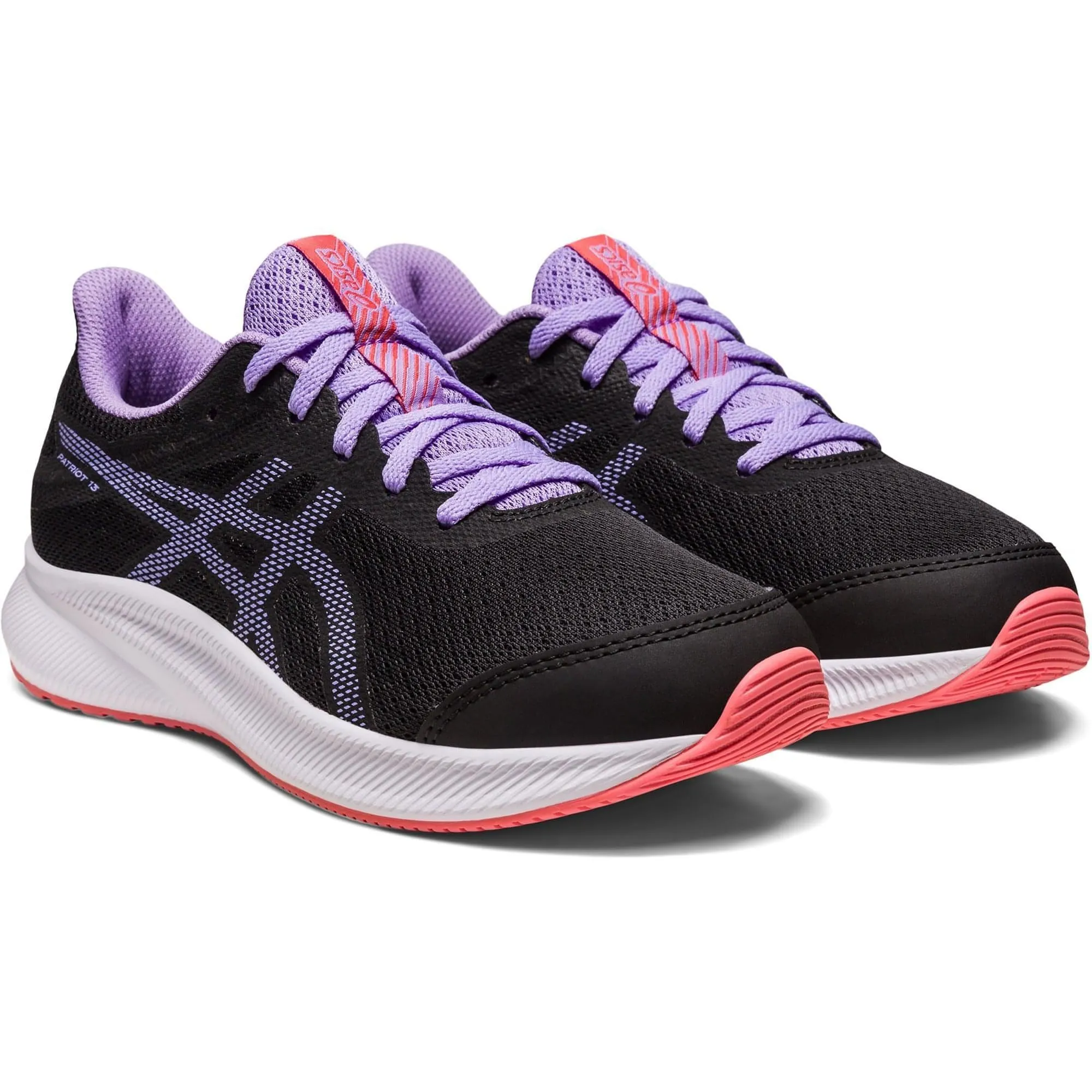 Asics Patriot 13 GS Junior Running Shoes - Black