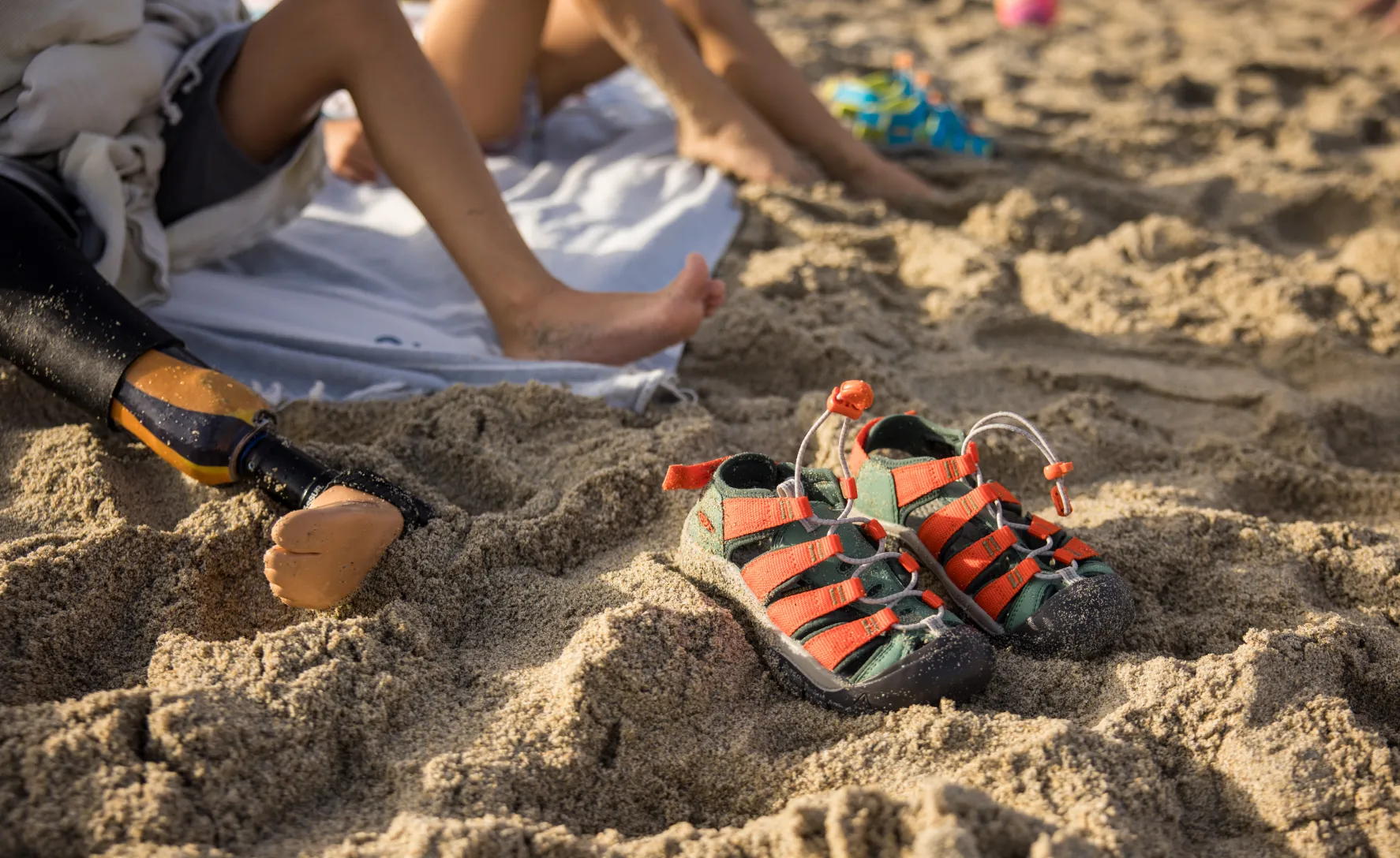 Big Kids' Newport Boundless Sandal  |  Granite Green/Scarlet Ibis