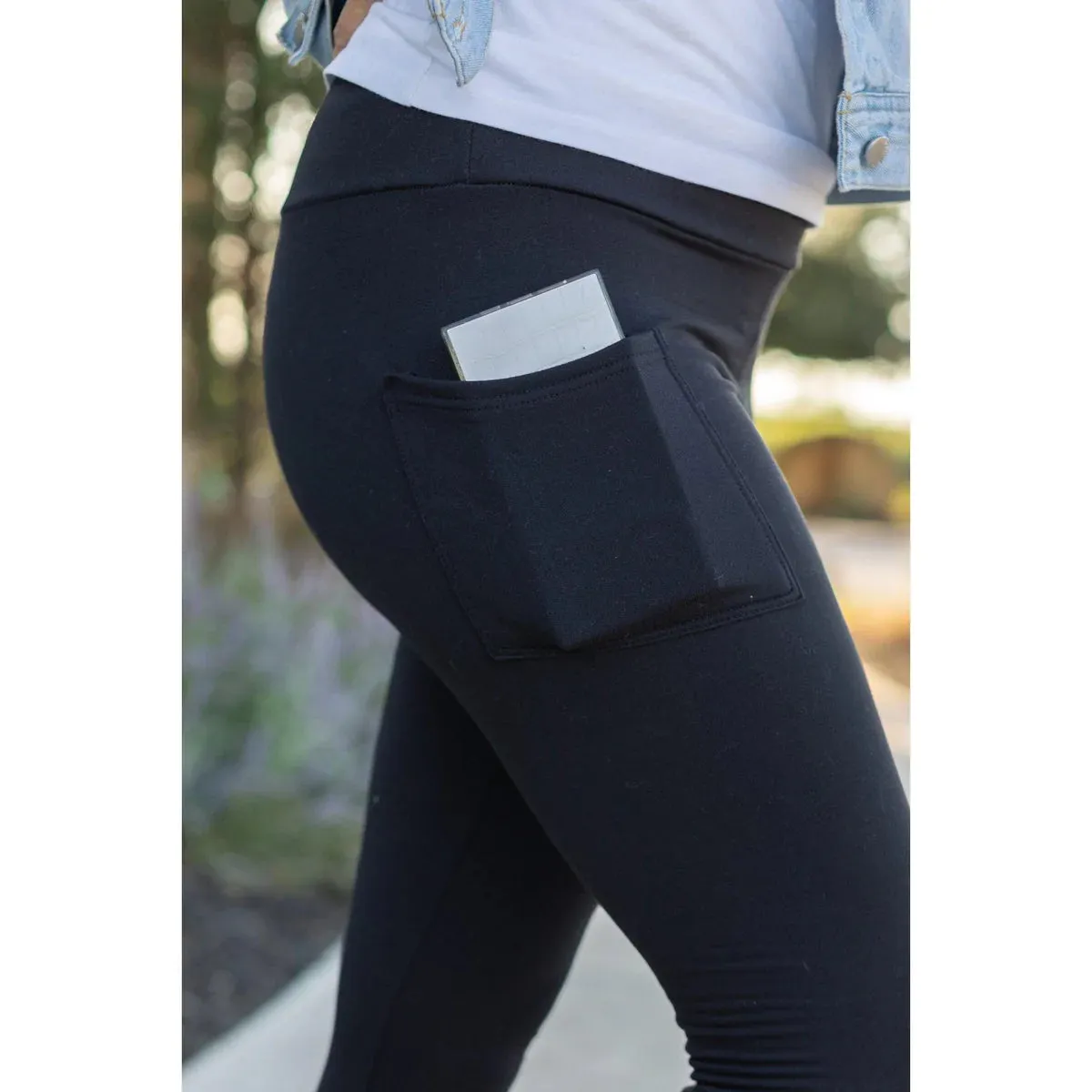 Black Pocket Leggings