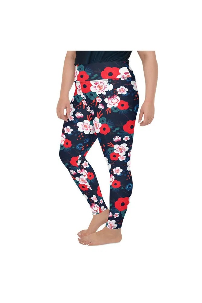 Blueberry Meadows Plus Size Leggings