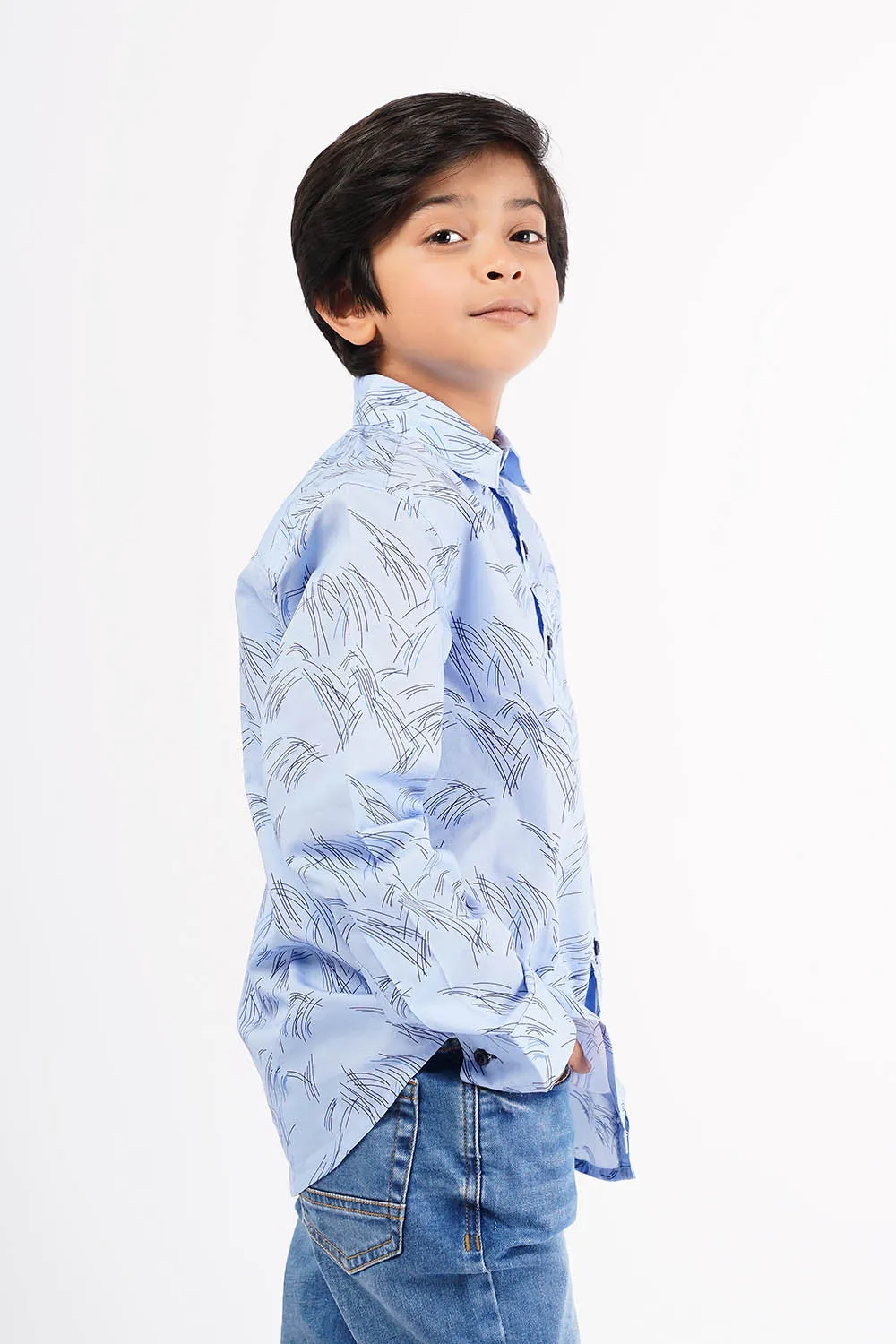 Boy's Long Sleeves Casual Shirt