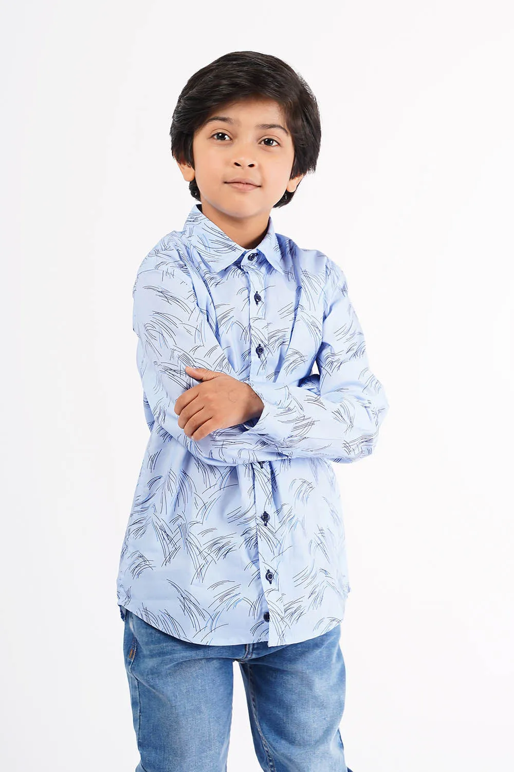 Boy's Long Sleeves Casual Shirt