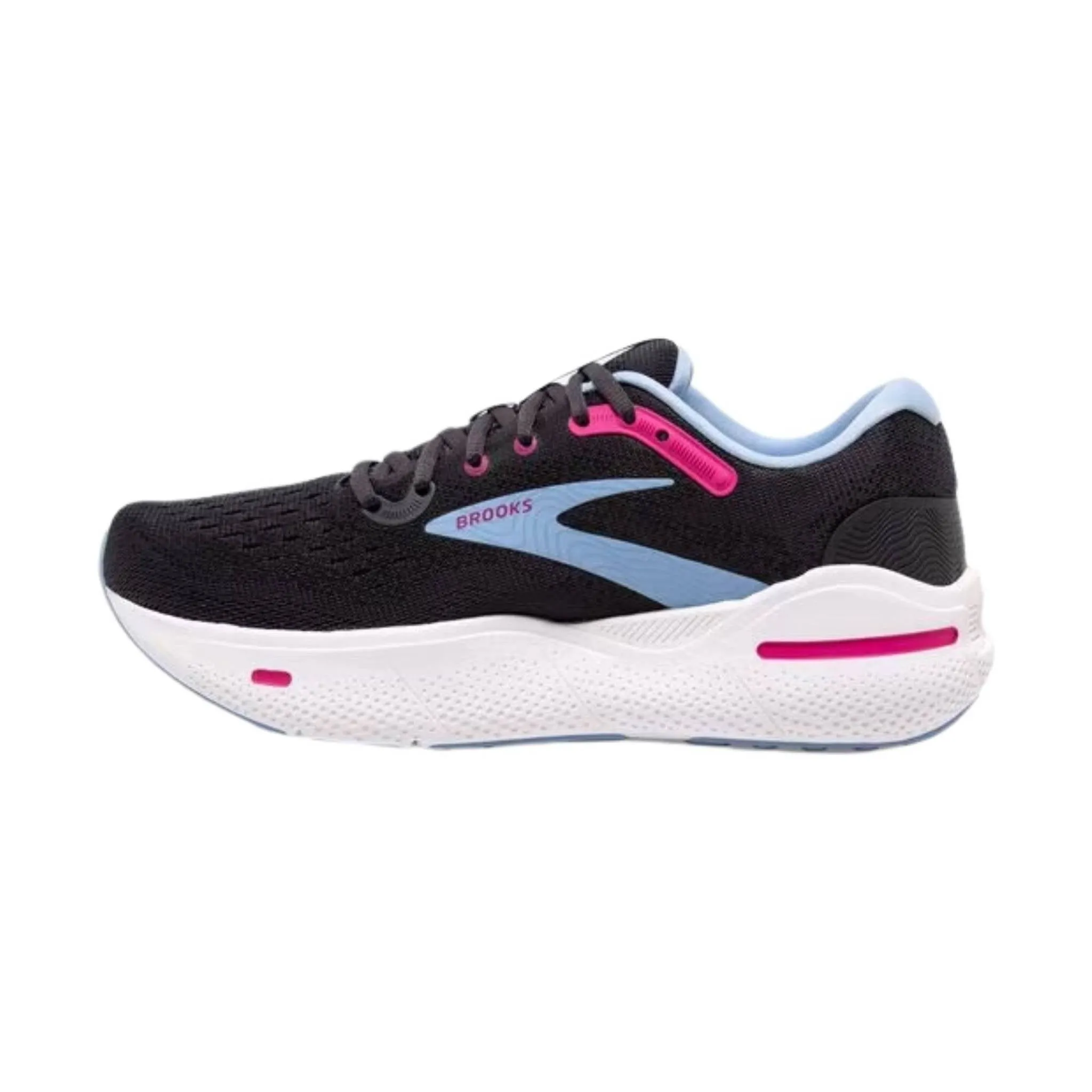 Brooks Women's Ghost Max Running Shoe - Ebony/Open Air/Lilac Rose