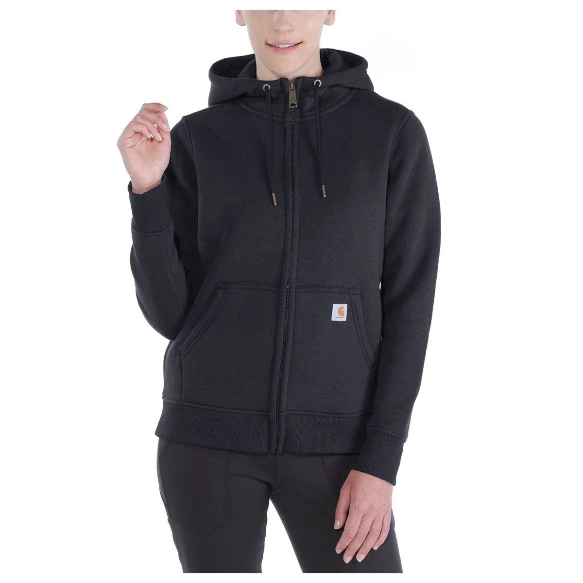 Carhartt&#x20;102788&#x20;Clarksburg&#x20;Full&#x20;Zip&#x20;Hoodie&#x20;-&#x20;Black