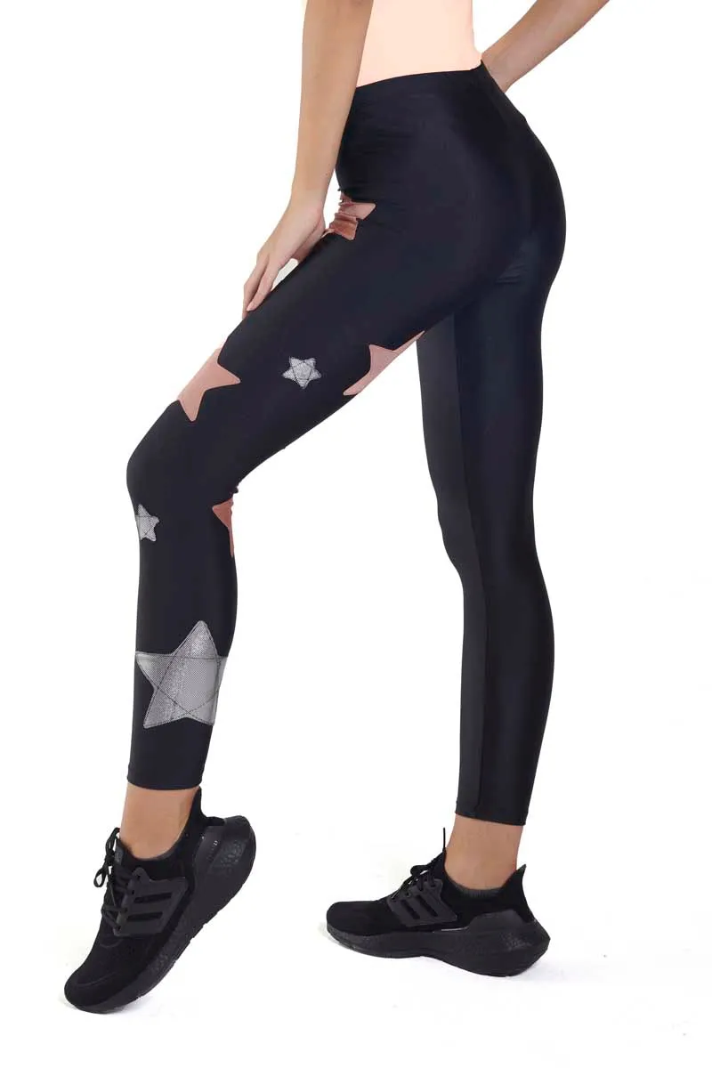 Cascata di Stelle Leggings con Stelle