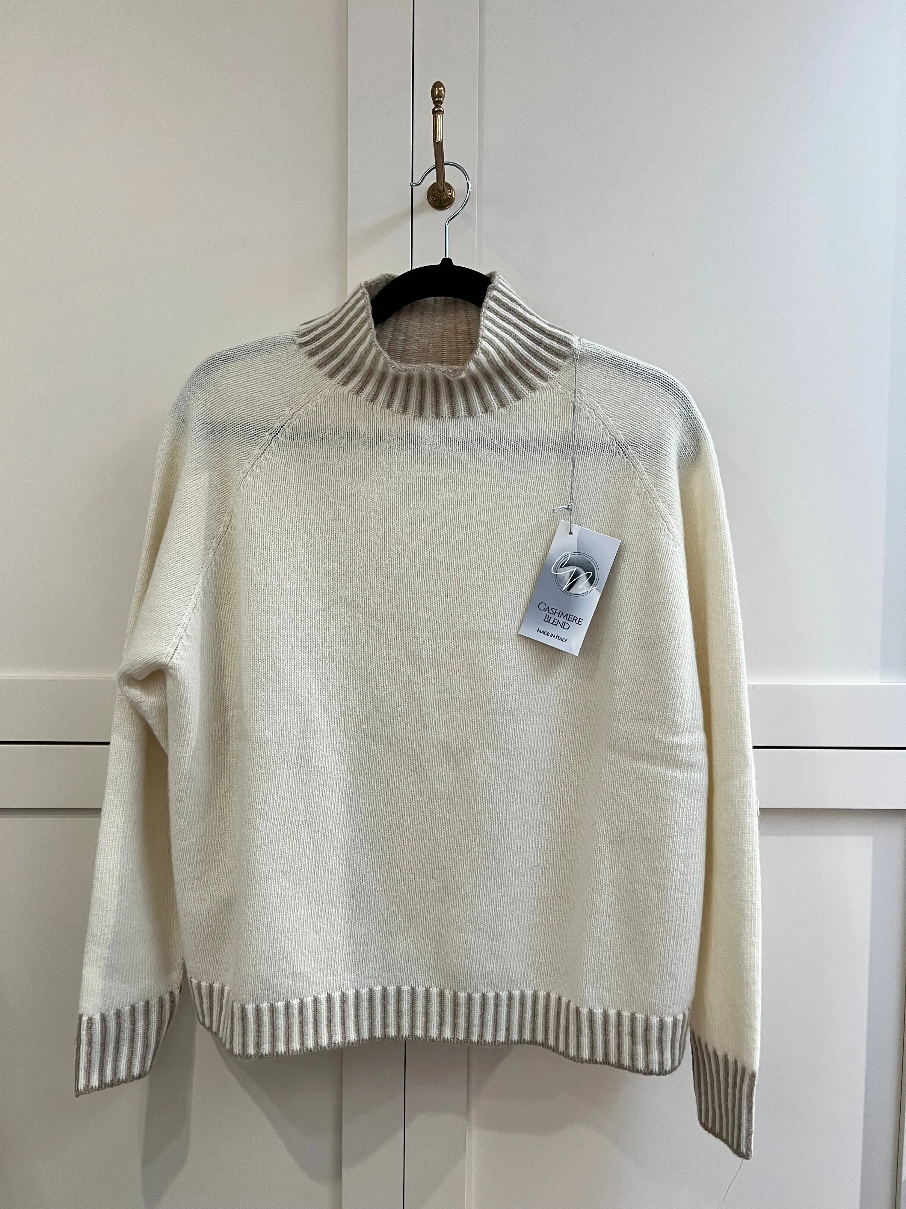 Cashmere Blend Mock Turtleneck