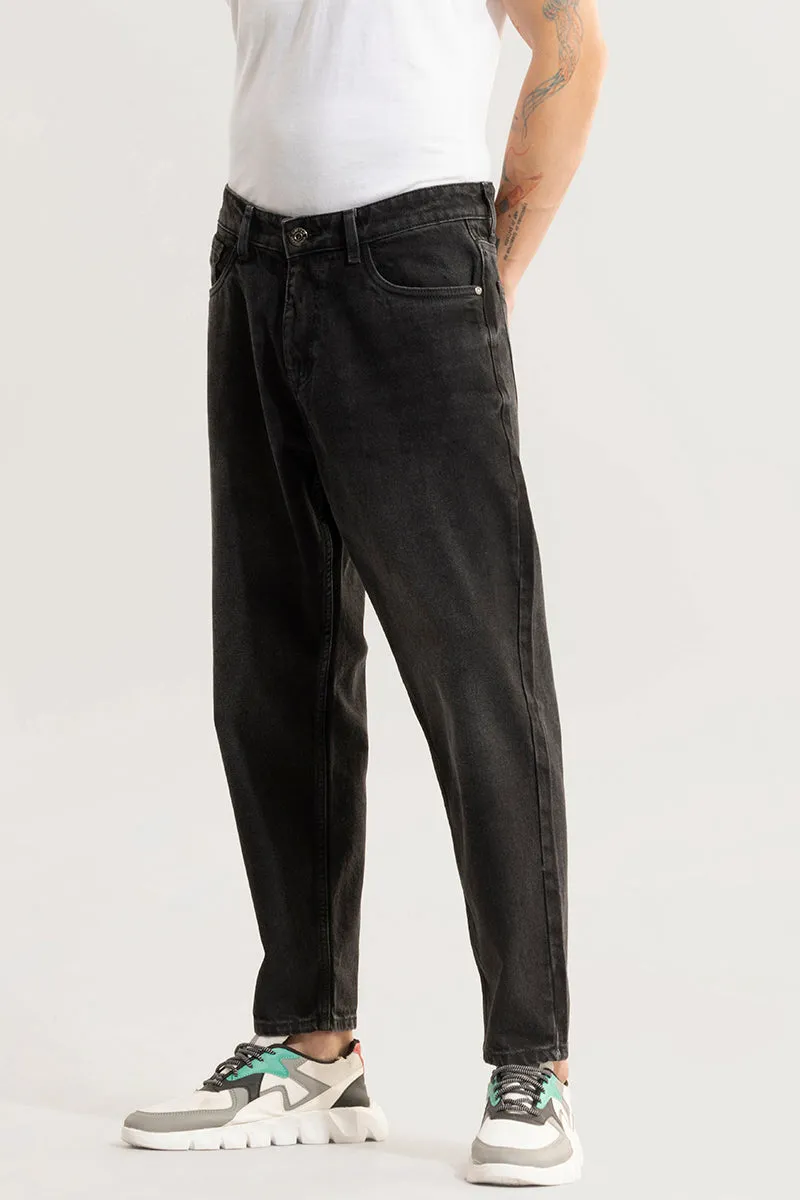 Dusk Ash Black Baggy Fit Jeans