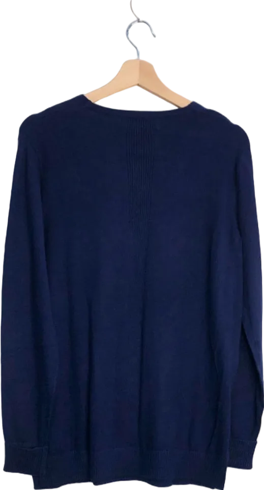 Everyday Navy V-Neck Sweater UK 8