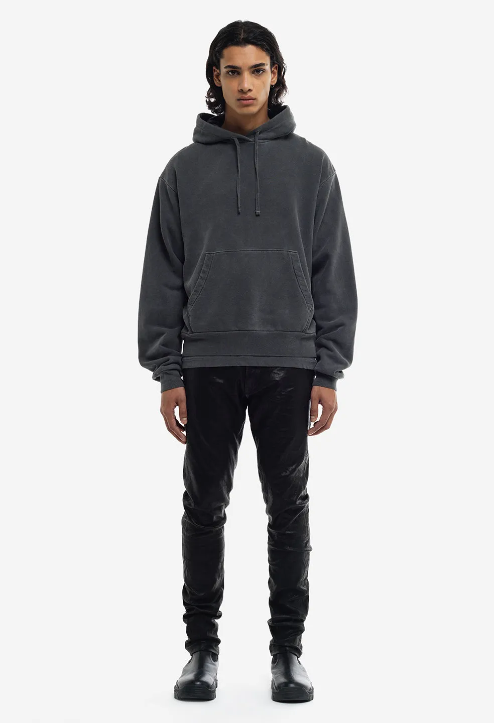 Interval Hoodie / Washed Black