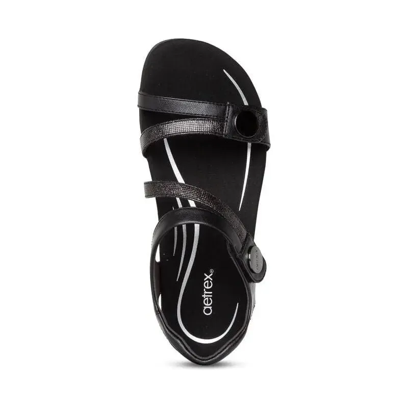 Jess Adjustable Sandal - Black