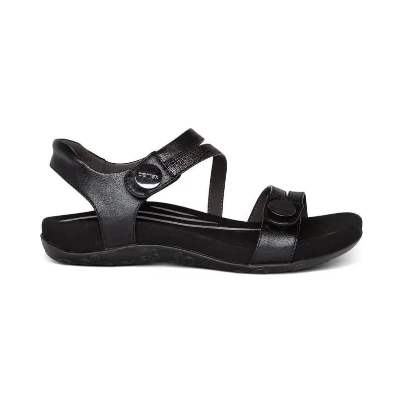 Jess Adjustable Sandal - Black