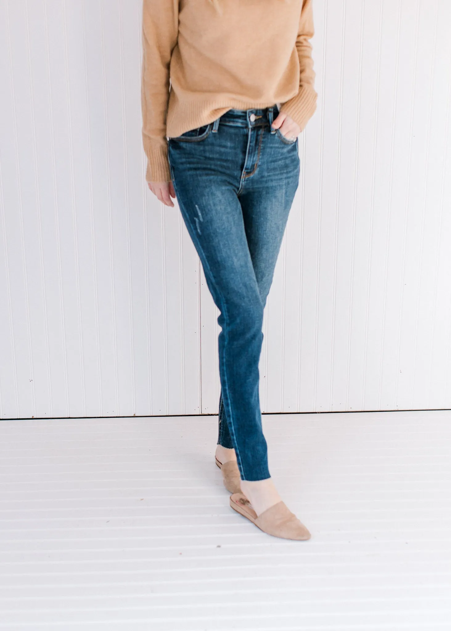 Judy Blue  Cut Your Hem Skinny Jeans