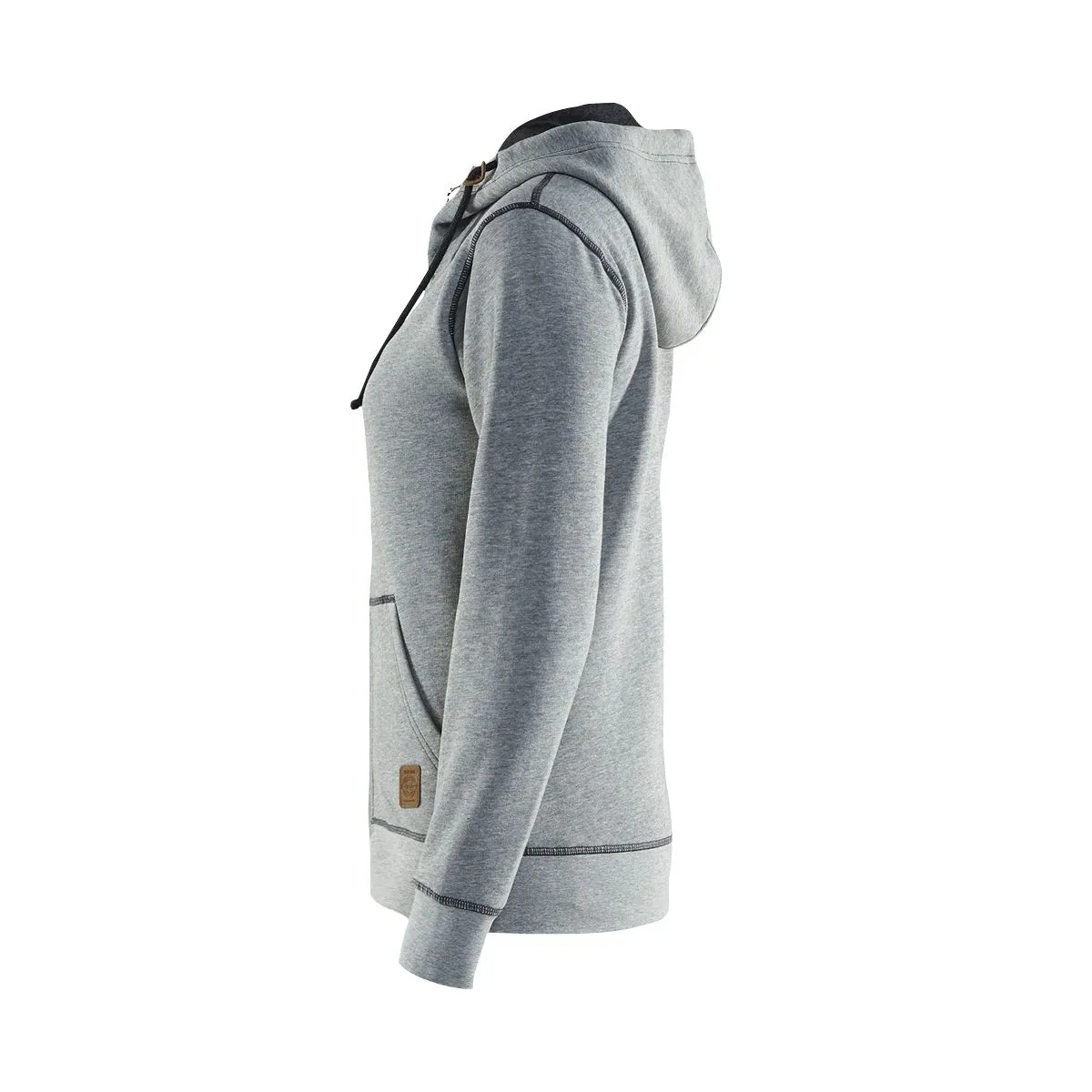 Ladies&#x20;Hoodie&#x20;With&#x20;Full&#x20;Zip&#x20;3373&#x20;Grijs&#x20;M&#xE9;lee&#x20;-&#x20;Bl&#xE5;kl&#xE4;der