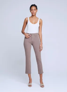 L’agence - Alexia H/R Crop Cigarette Jean - Deep Taupe