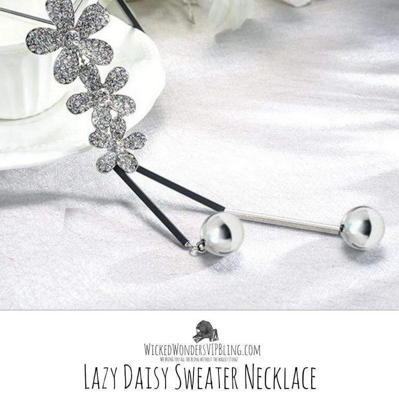 Lazy Daisy Sweater Necklace