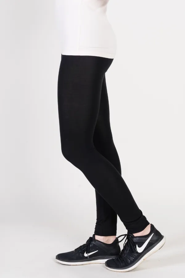 Majestic Full Length Leggings in Noir