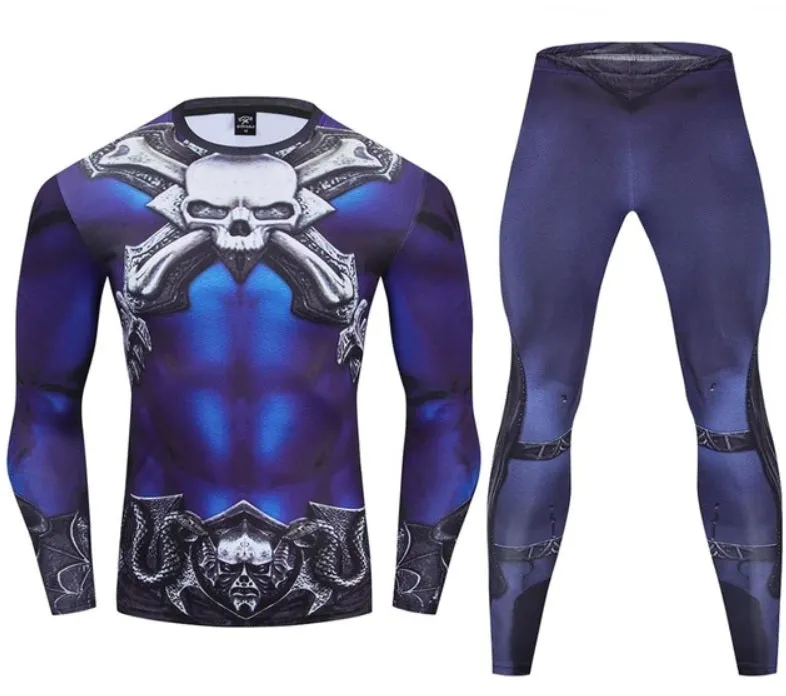 Masters of the Universe Compression 'Skeletor' Premium Long Sleeve Rashguard Set