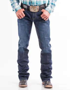 Men's Cinch Performance Denim Ian Mid Rise Slim Fit Boot Cut Jeans