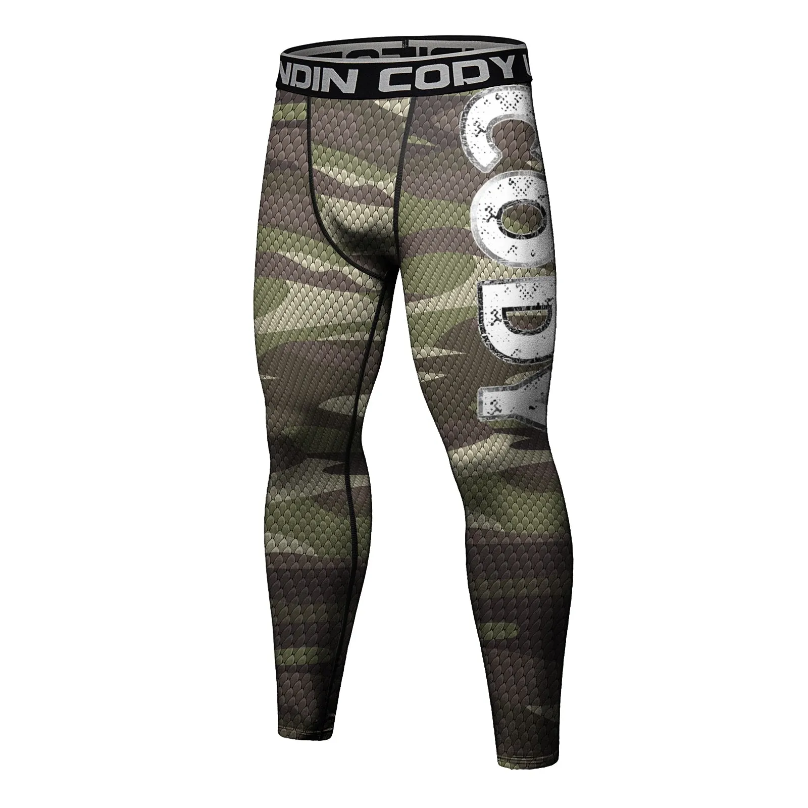 Men's Jungle Camouflage Elite Compression Leggings Spats