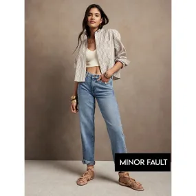 (Minor Fault) High Rise Barrel Jeans