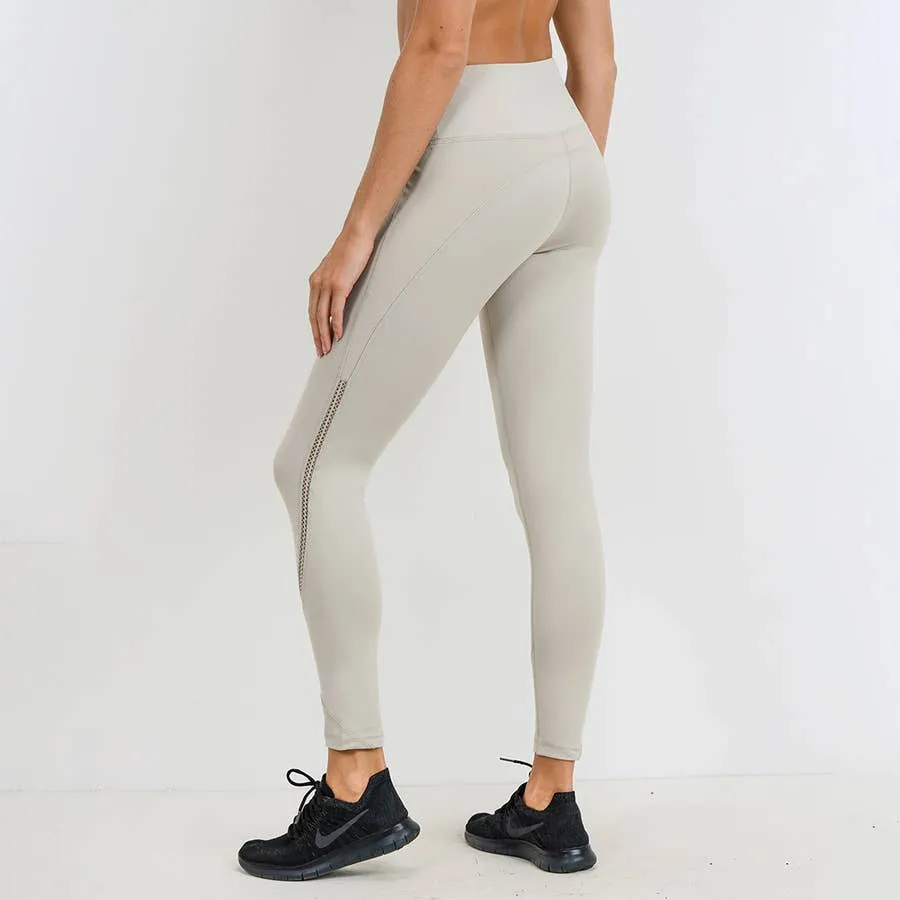 Mono B Zig Zag Wraparound Leggings Sand