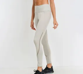 Mono B Zig Zag Wraparound Leggings Sand