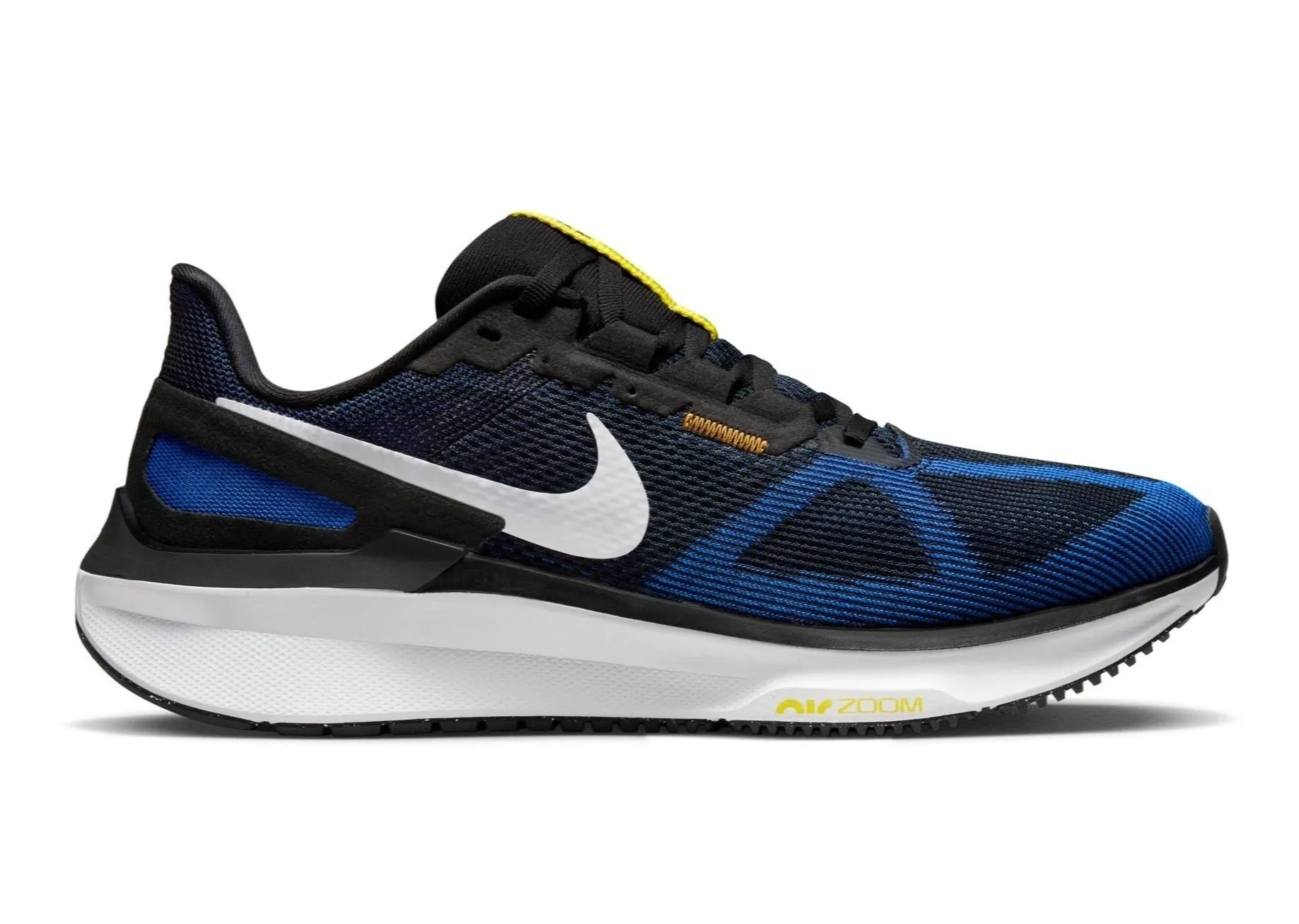 Nike Air Zoom Structure 25 (D Width) - Black/White-Racer Blue-Sundial (Mens)