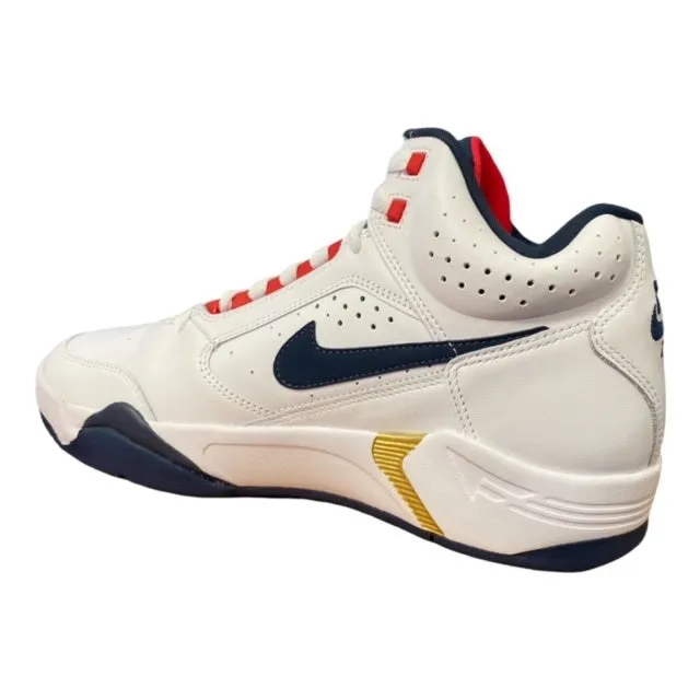 Nike men's basketball shoe Air Flight Lite Mid DJ2518 102 white-red-blue