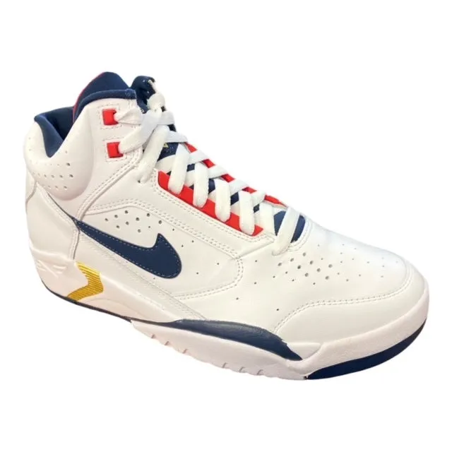 Nike men's basketball shoe Air Flight Lite Mid DJ2518 102 white-red-blue