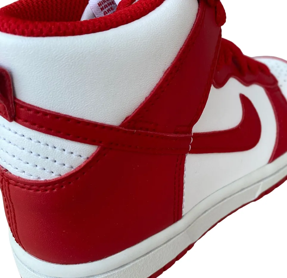 Nike Shoe Children's Sneakers Dunk High PS DD2314-106 white-red