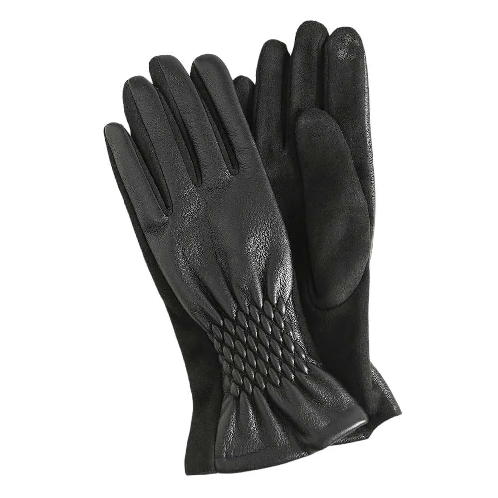 Pleat Detailed Touch Smart Gloves