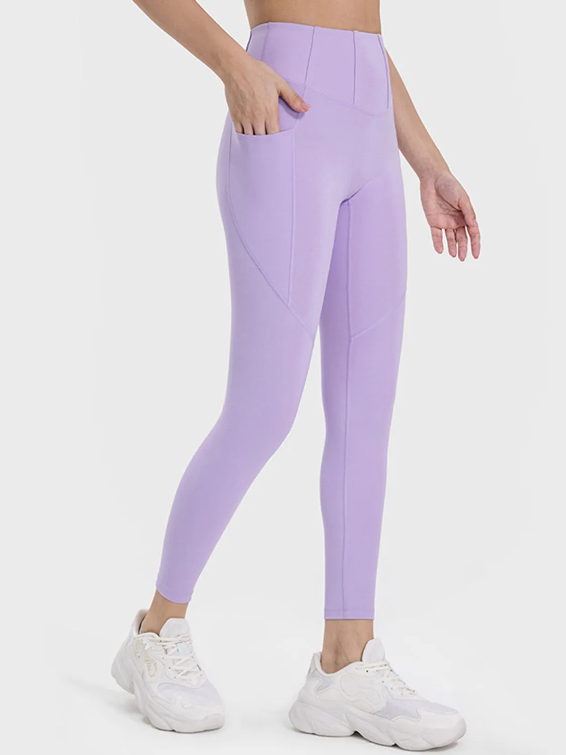 Pocketed High Waist Active Leggings