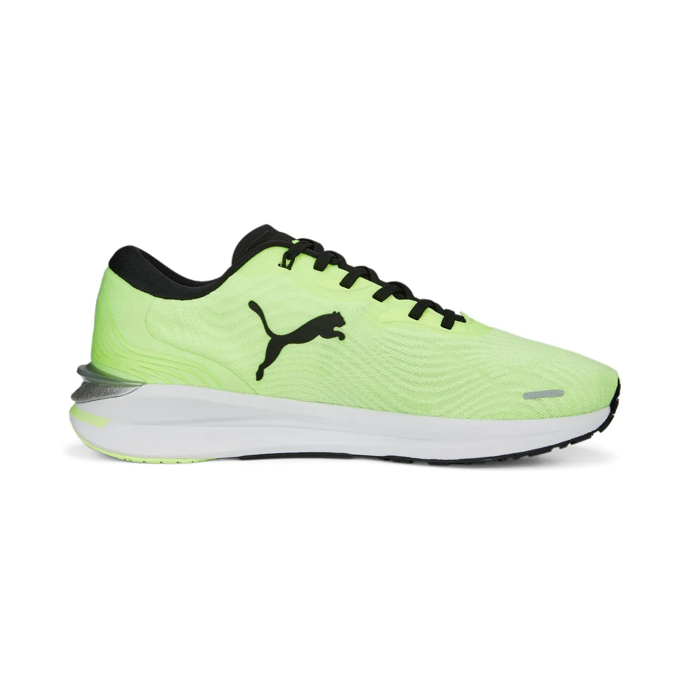 Puma men's running shoe Electrify Nitro 2 376814-12 fluorescent yellow black silver