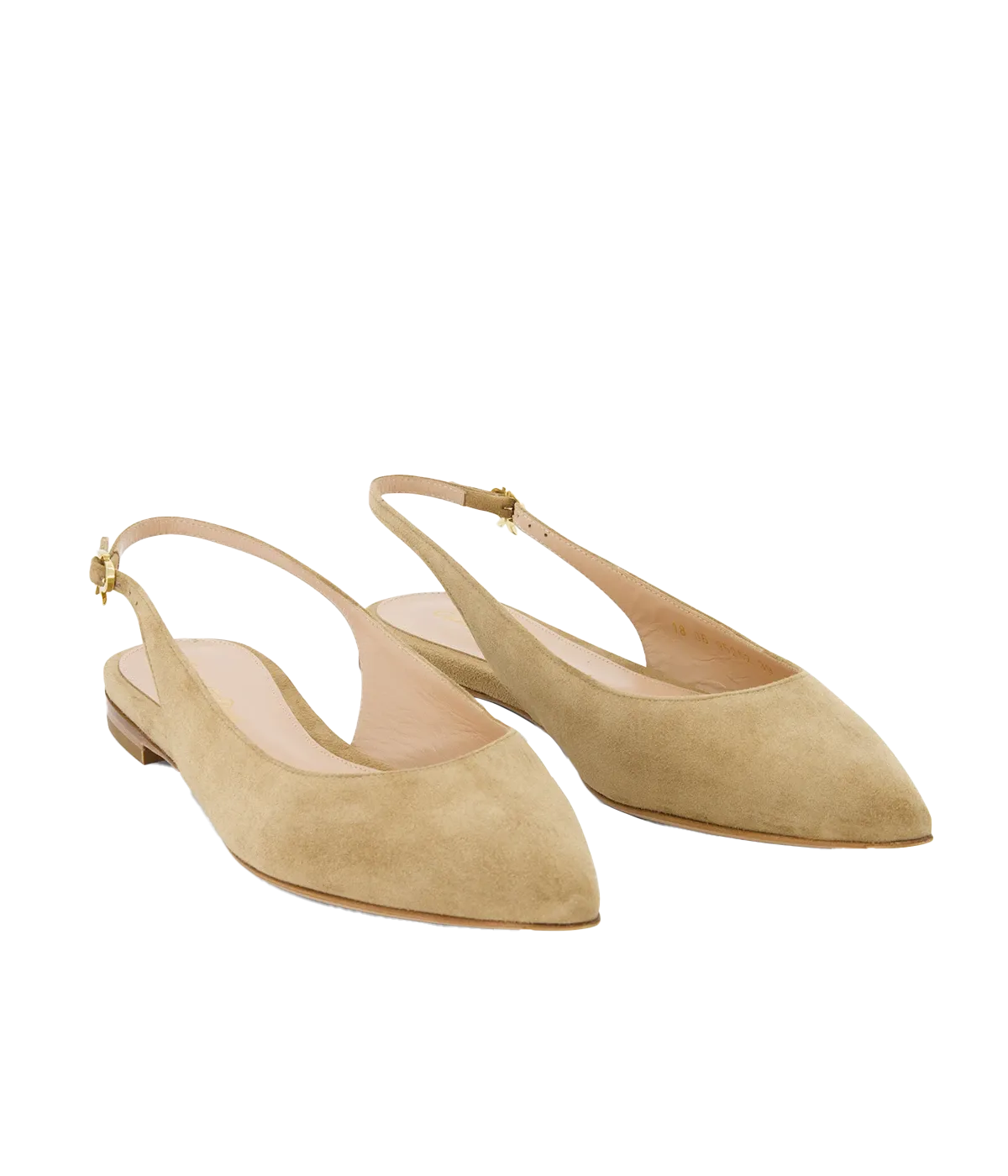 Ribbon Sling Flat 05 in Camel