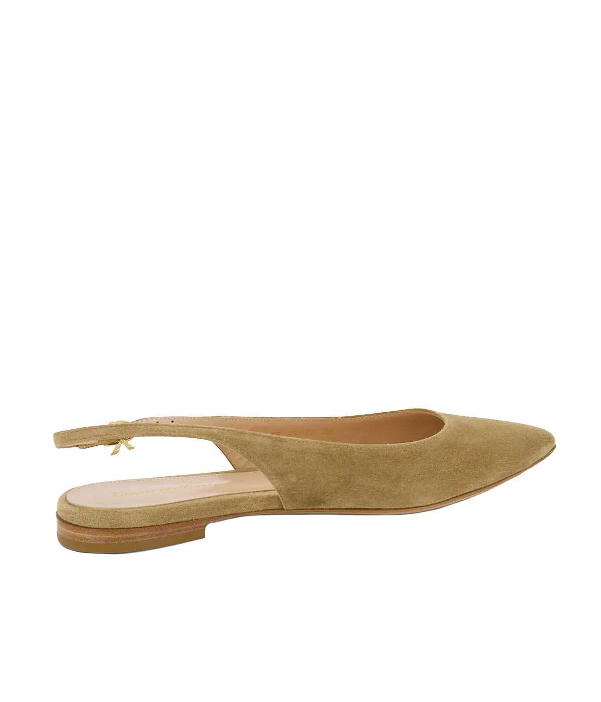 Ribbon Sling Flat 05 in Camel