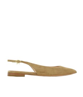 Ribbon Sling Flat 05 in Camel