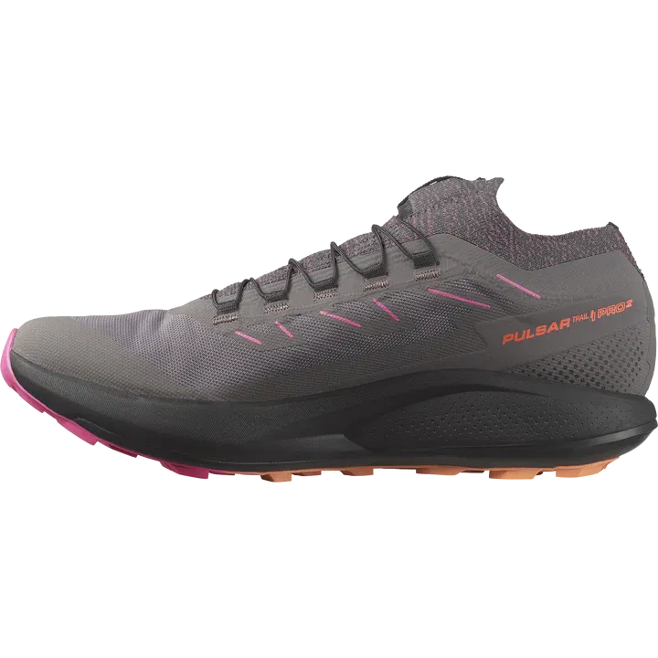 Salomon Pulsar Trail 2 Pro Shoe (Men's) Plum Kitten / Black / Pink Glo