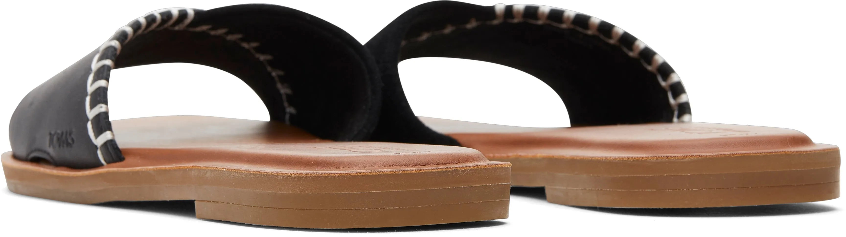 Shea Slide Sandal - Black Leather