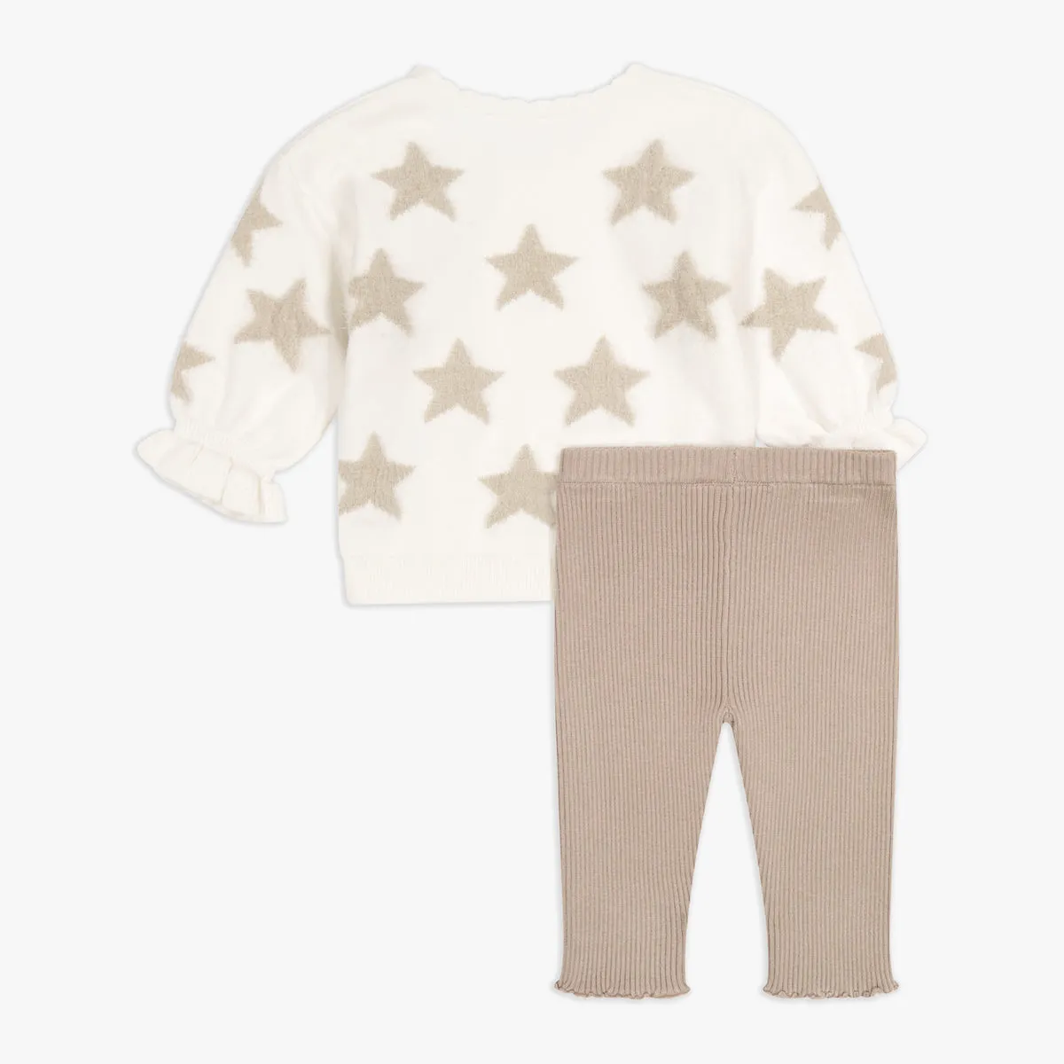 Star Sweater Top & Sweater Pant Set