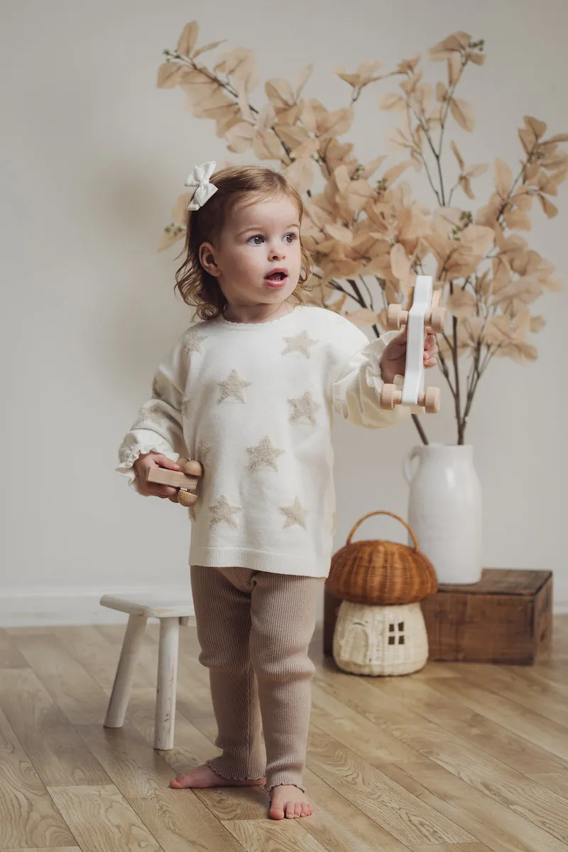 Star Sweater Top & Sweater Pant Set