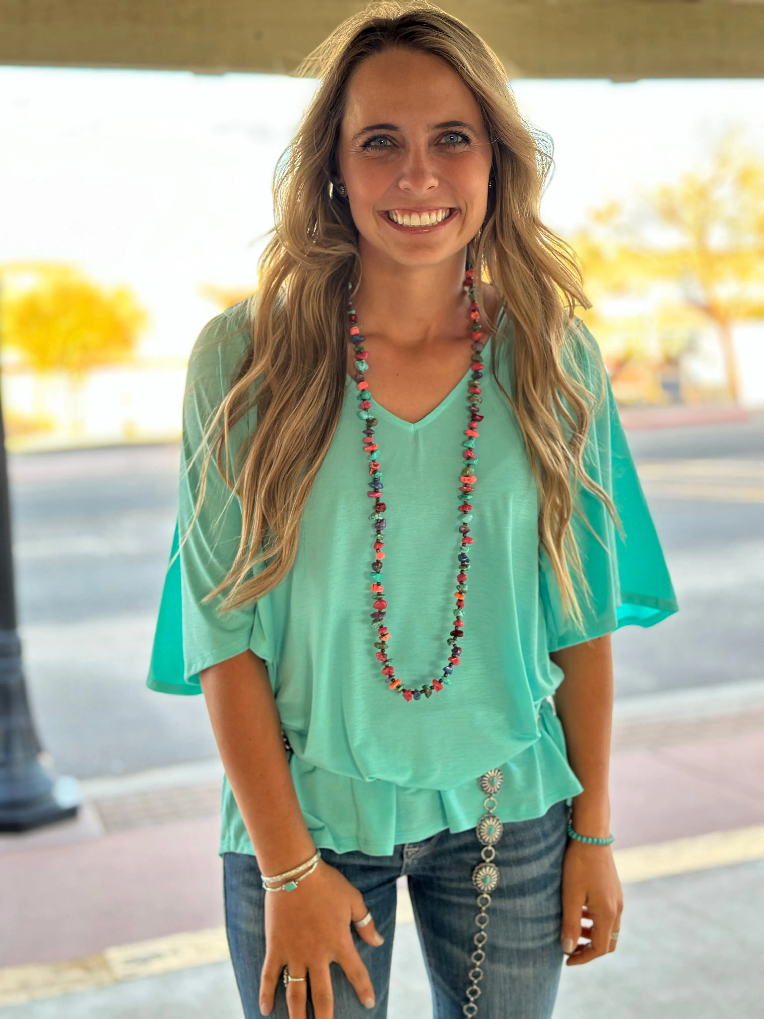 The Summer of Turquoise Top