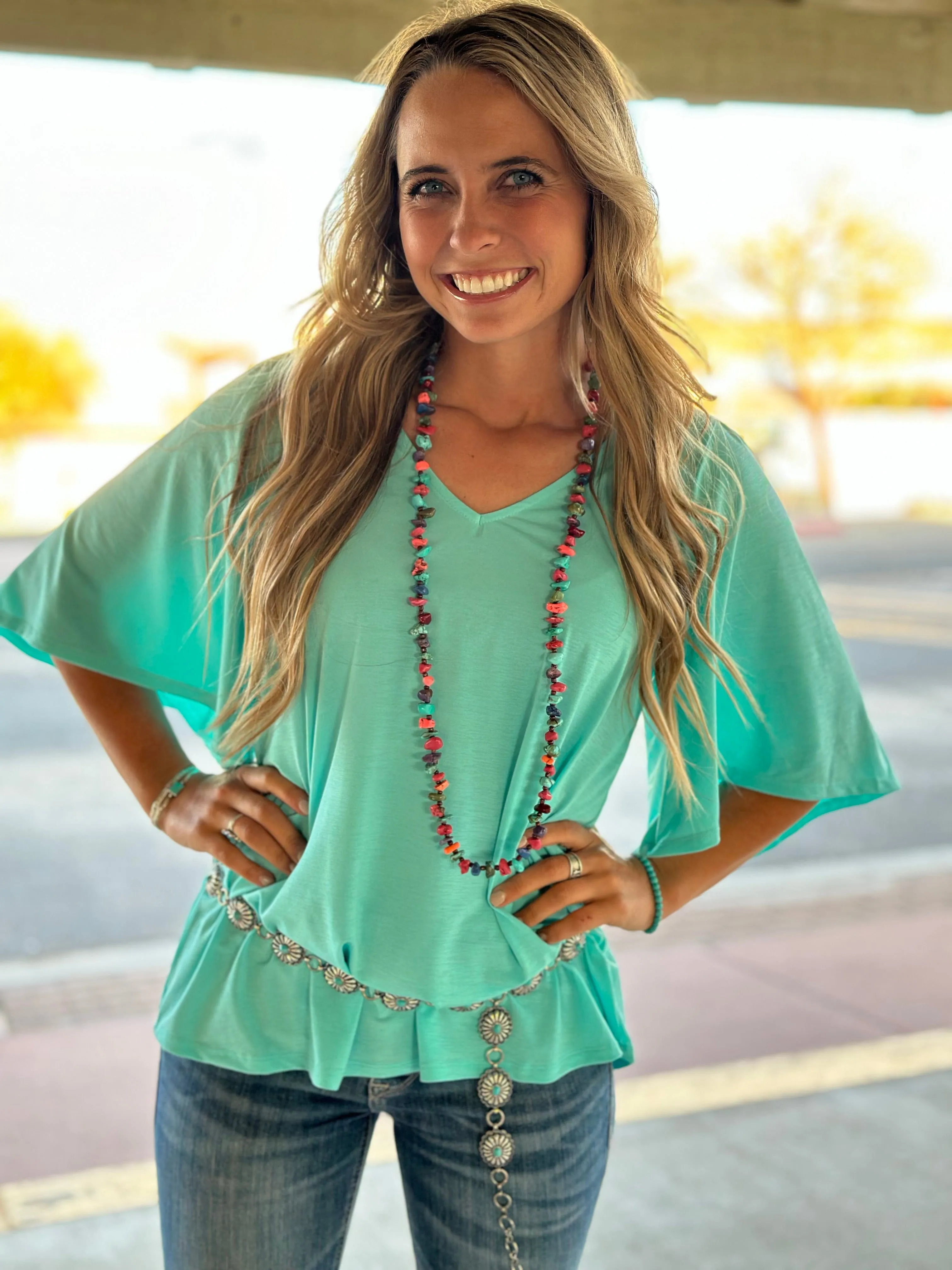 The Summer of Turquoise Top