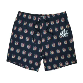 Trippy Swim Short (Blk/Multi) /C6