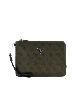 Vezzola Smart Flat Clutch - Military Green/Black