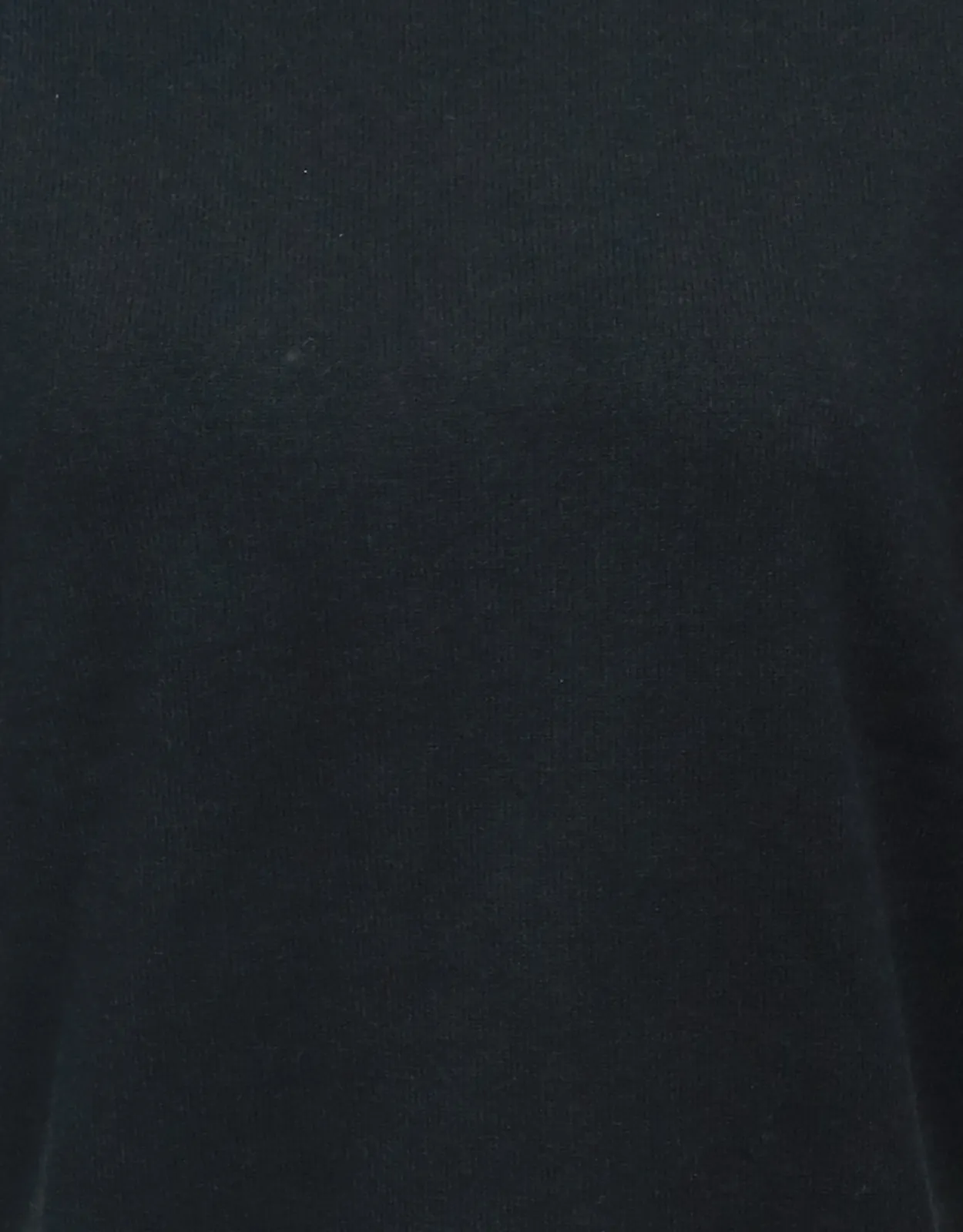 Women's Round Neck Black Woolen Sweater